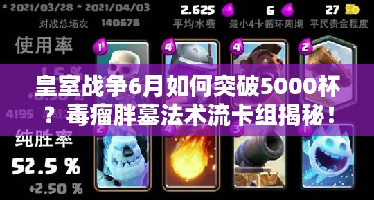 皇室戰(zhàn)爭(zhēng)6月如何突破5000杯？毒瘤胖墓法術(shù)流卡組揭秘！