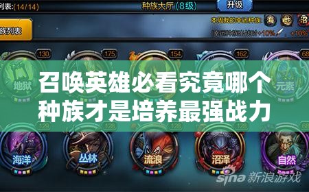 召喚英雄必看究竟哪個(gè)種族才是培養(yǎng)最強(qiáng)戰(zhàn)力的不二之選？終極種族戰(zhàn)力分析助你稱霸戰(zhàn)場